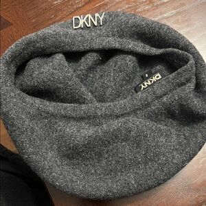 DKNY Charcoal Wool Beret